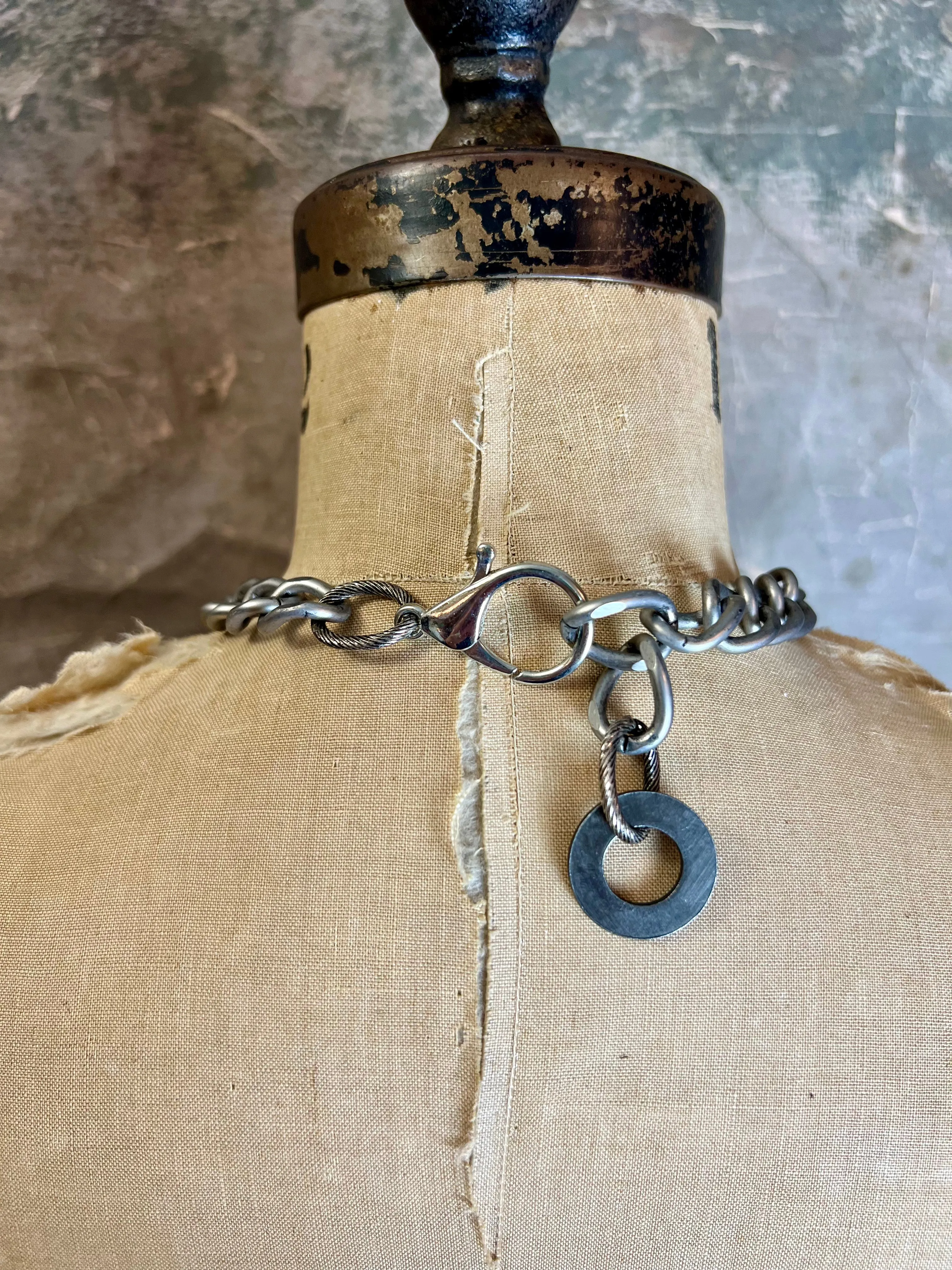 00A18 Link The Peace Necklace-Green