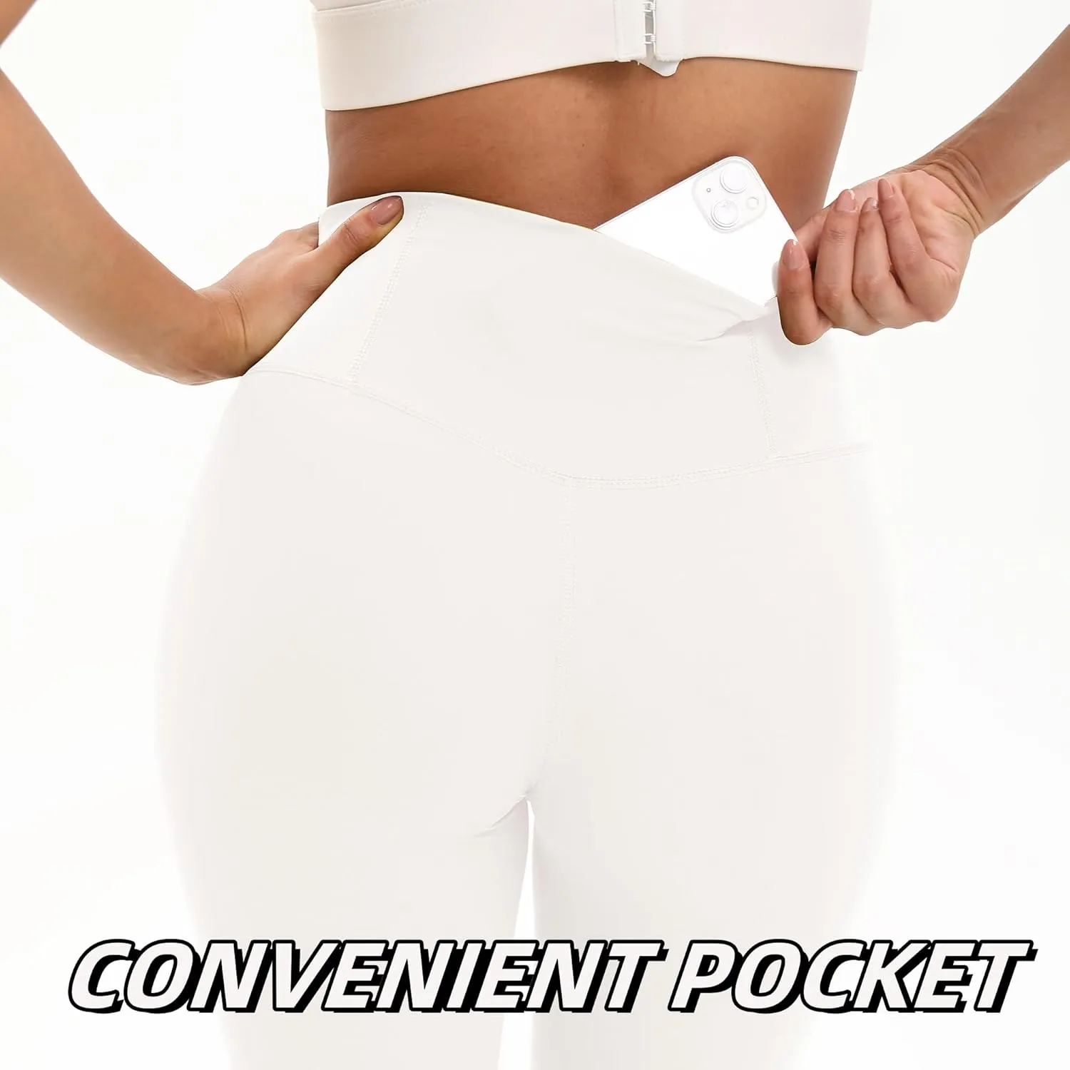 2 Pack High Waisted Leggings for Women-Soft Athletic Tummy Control Pants for Running Yoga Workout