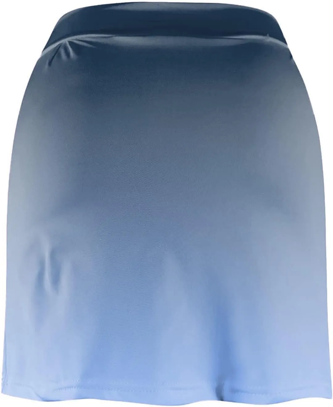2025 Women Gradient Colour Skirt Shorts Ladies Pleated Tennis Skirts Short Regular Fit Fake Two Piece Half Trouser