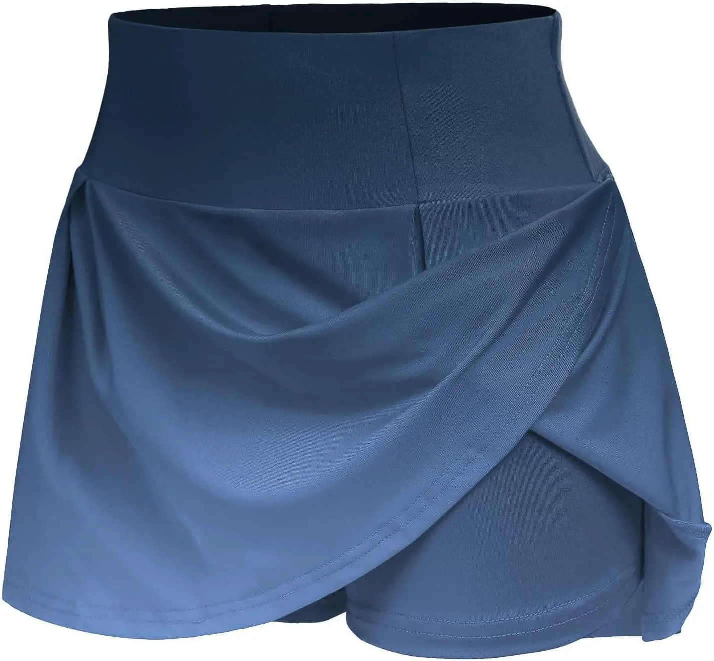2025 Women Gradient Colour Skirt Shorts Ladies Pleated Tennis Skirts Short Regular Fit Fake Two Piece Half Trouser