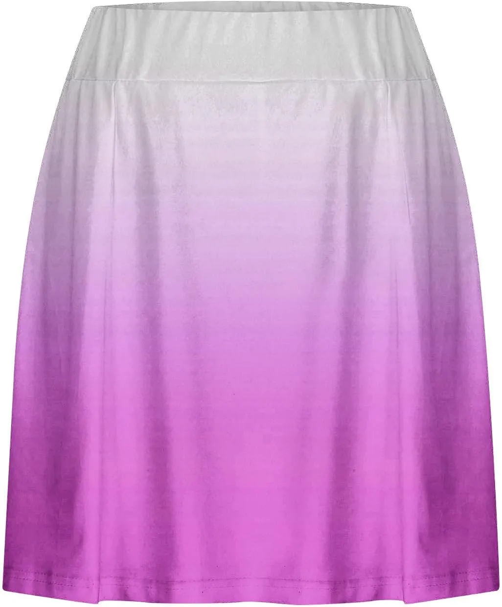 2025 Women Gradient Colour Skirt Shorts Ladies Pleated Tennis Skirts Short Regular Fit Fake Two Piece Half Trouser