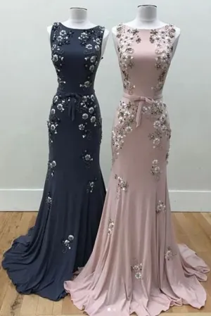 Amazing Elegant Wonderful Mermaid Long Evening Beads Gorgeous Prom Dress with Beading