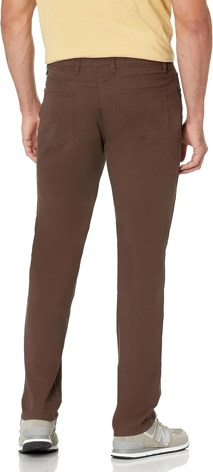 Amazon Essentials Men's Chinos, Athletic Fit, Work Pants, 5-Pocket, Comfort Stretch
