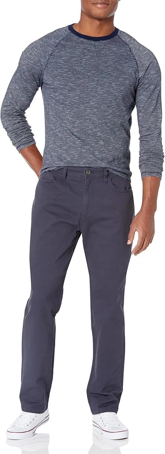 Amazon Essentials Men's Chinos, Athletic Fit, Work Pants, 5-Pocket, Comfort Stretch