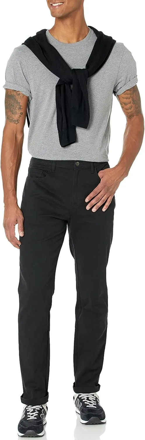 Amazon Essentials Men's Chinos, Athletic Fit, Work Pants, 5-Pocket, Comfort Stretch