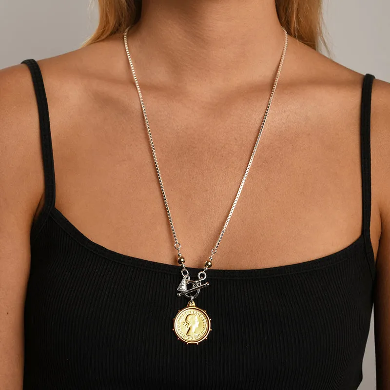 ANTIQUE SHILLING NECKLACE
