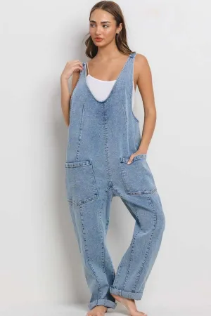 Ava Oversized Denim Jumpsuit Ava Oversized Denim Jumpsuit