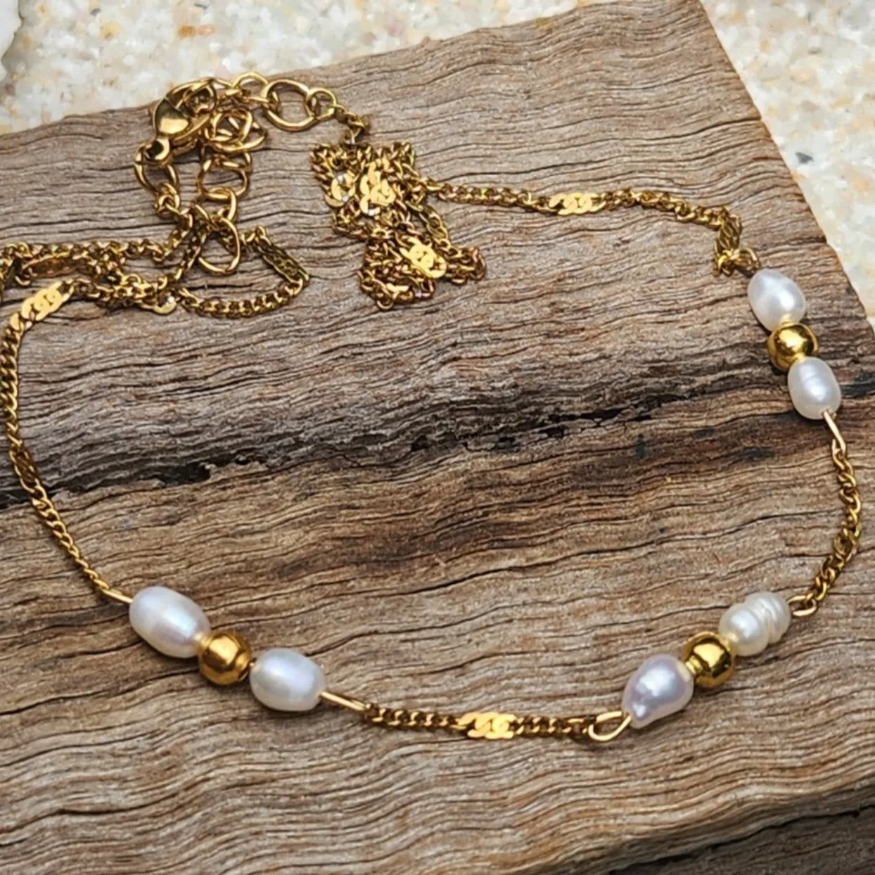 BABY DARA PEARL WATERPROOF 18K NECKLACE