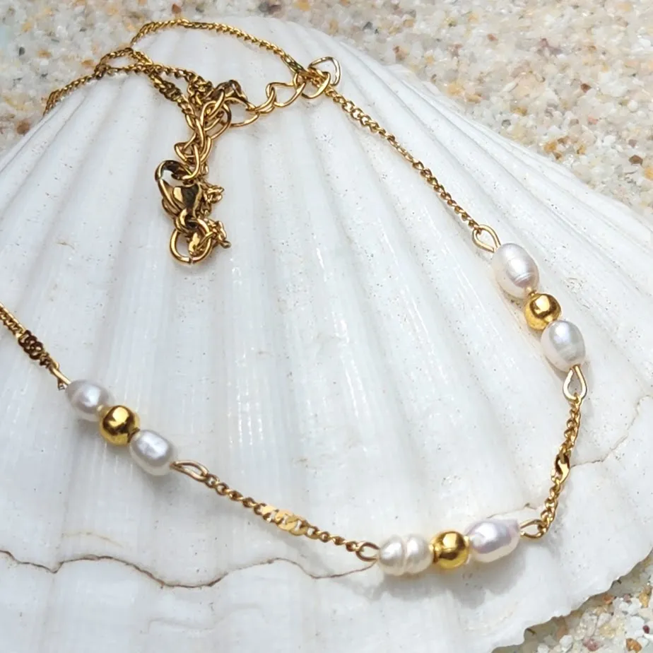 BABY DARA PEARL WATERPROOF 18K NECKLACE