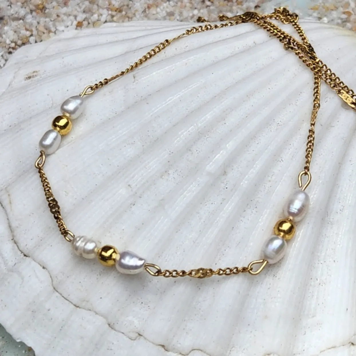 BABY DARA PEARL WATERPROOF 18K NECKLACE
