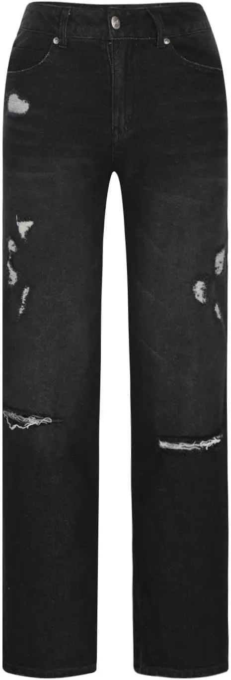 Baggy Jeans for Women Y2K High Street Boyfriend Pants Vintage Jeans Aesthetic Clothing Teen Girls Streetwear Hiphop