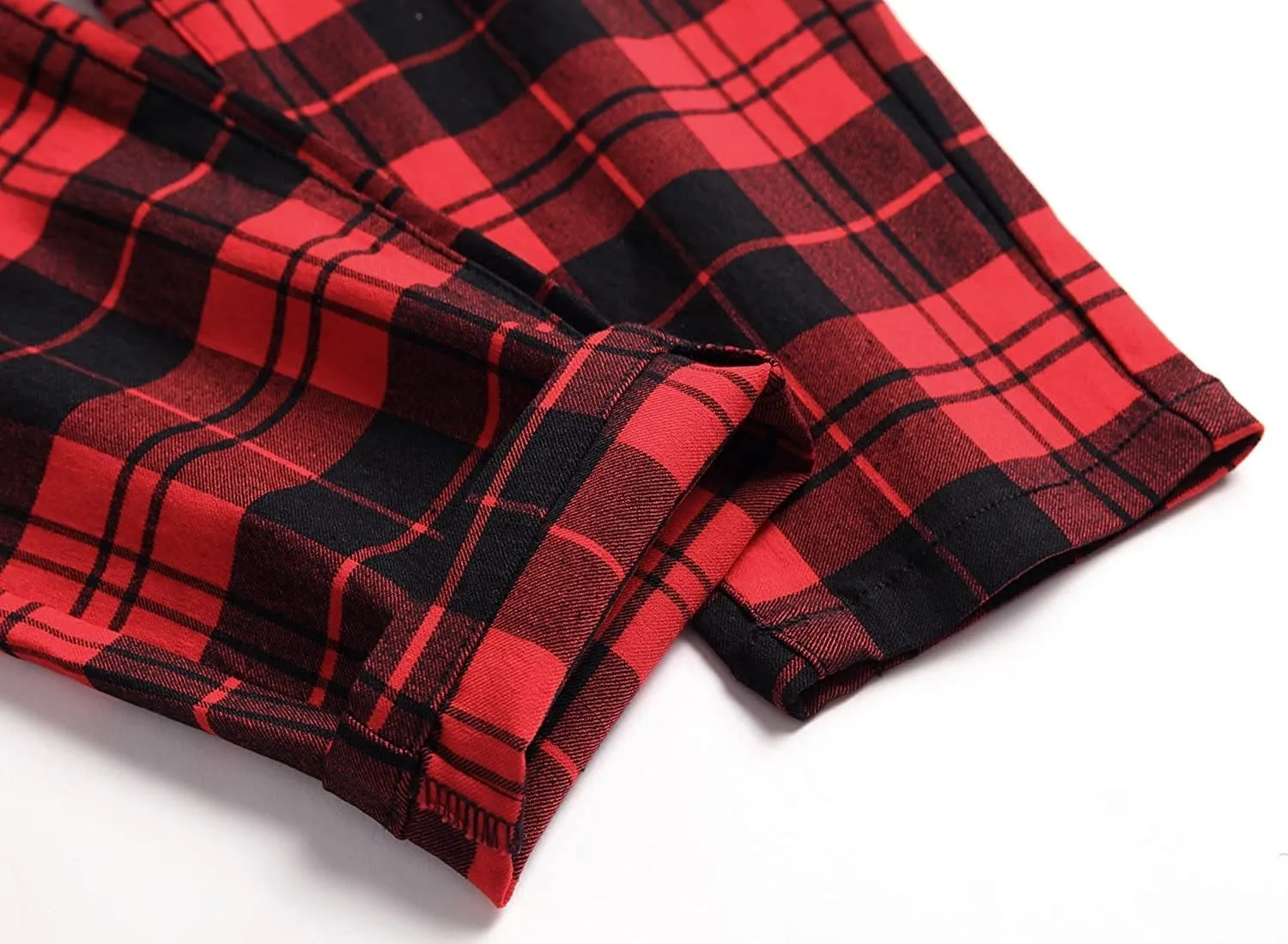 Banana Bucket Plaid Panst Stretch Slim Fit Business Casual Dress Chinos Pants Skinny Mens Dress Pants