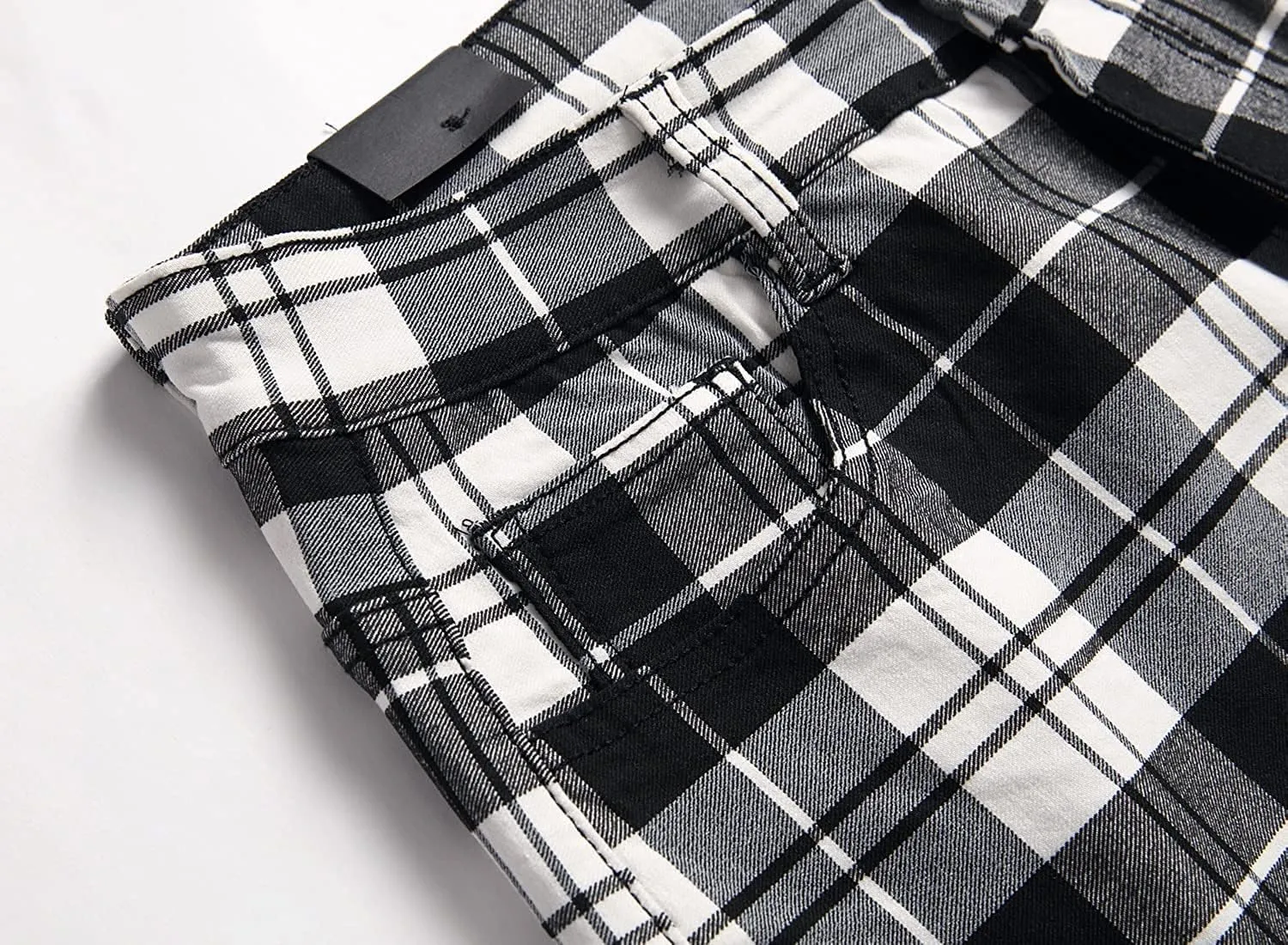 Banana Bucket Plaid Panst Stretch Slim Fit Business Casual Dress Chinos Pants Skinny Mens Dress Pants
