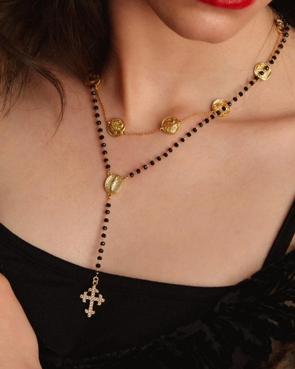Beaded Lariat Necklace