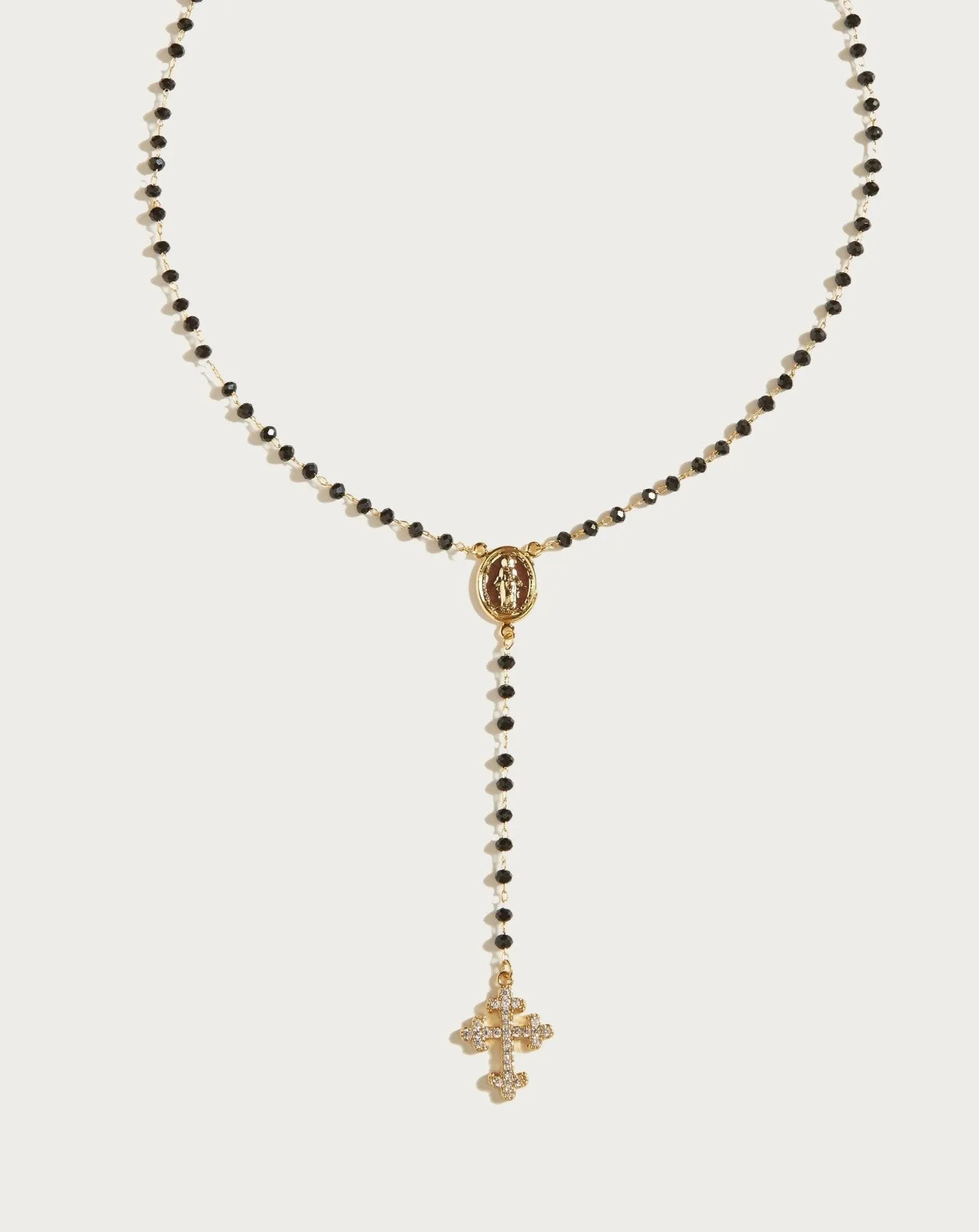 Beaded Lariat Necklace