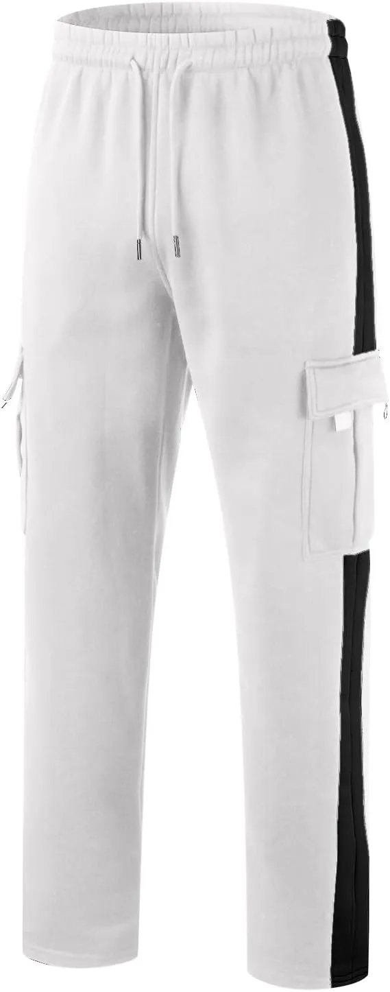 BIFUTON Cargo Pants for Men, Mens Heavyweight Cargo Pants Casual Jogger Athletic Pant Loose Fit Drawstring Running Sweatpants
