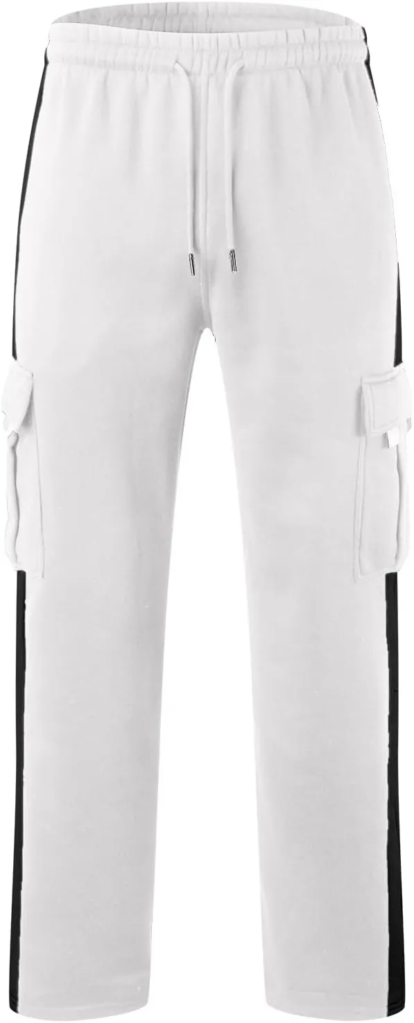 BIFUTON Cargo Pants for Men, Mens Heavyweight Cargo Pants Casual Jogger Athletic Pant Loose Fit Drawstring Running Sweatpants