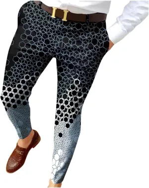 BIFUTON Mens Dress Pants, Mens Stylish Stretch Dress Pants Slim Fit Skinny Chino Pants Mens Party Business Golf Casual Slacks