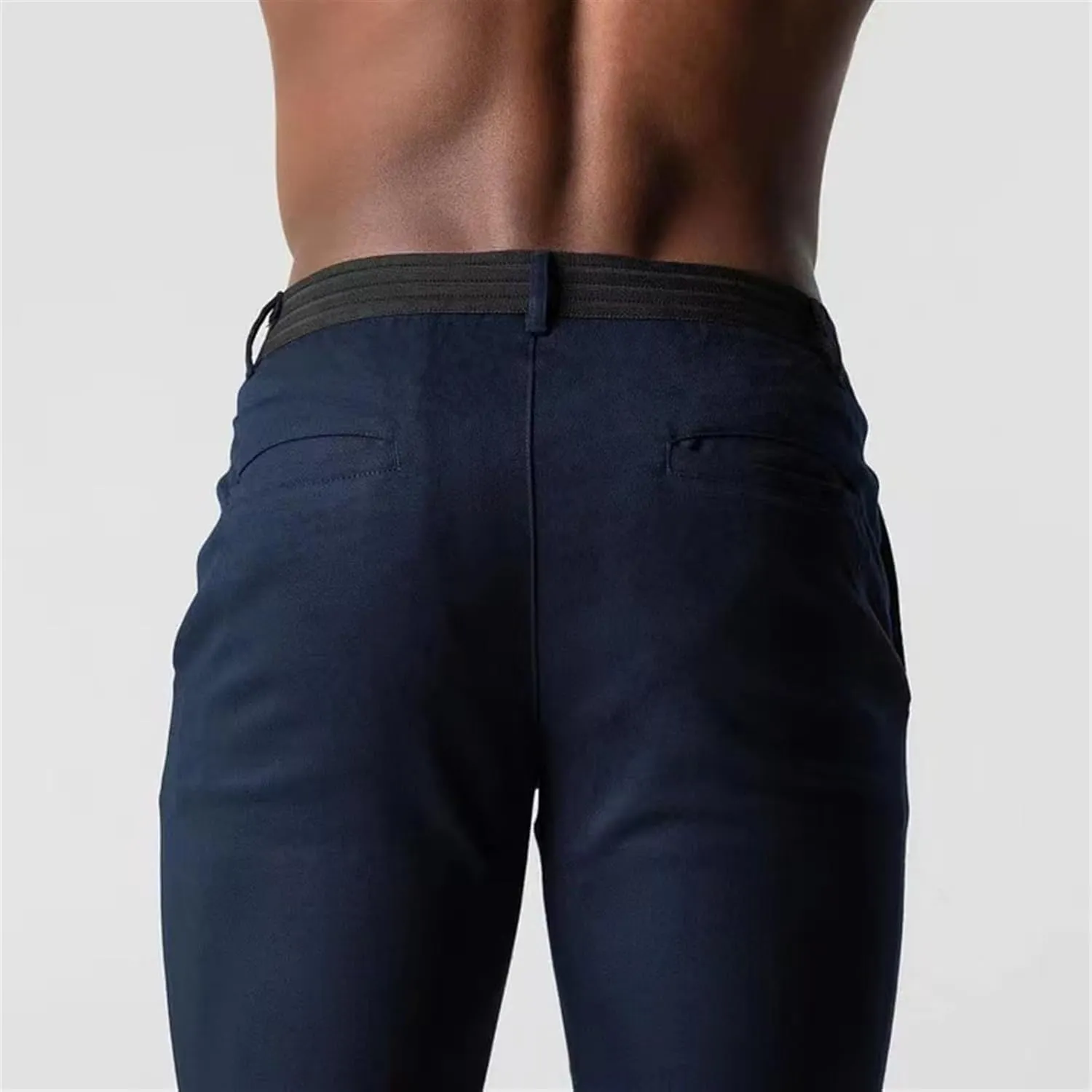 Bizgent Active Chinos, High Elasticity Slim Fit Pants for Men, Classic-Fit Wrinkle Resistant Comfort Stretch Work Pants
