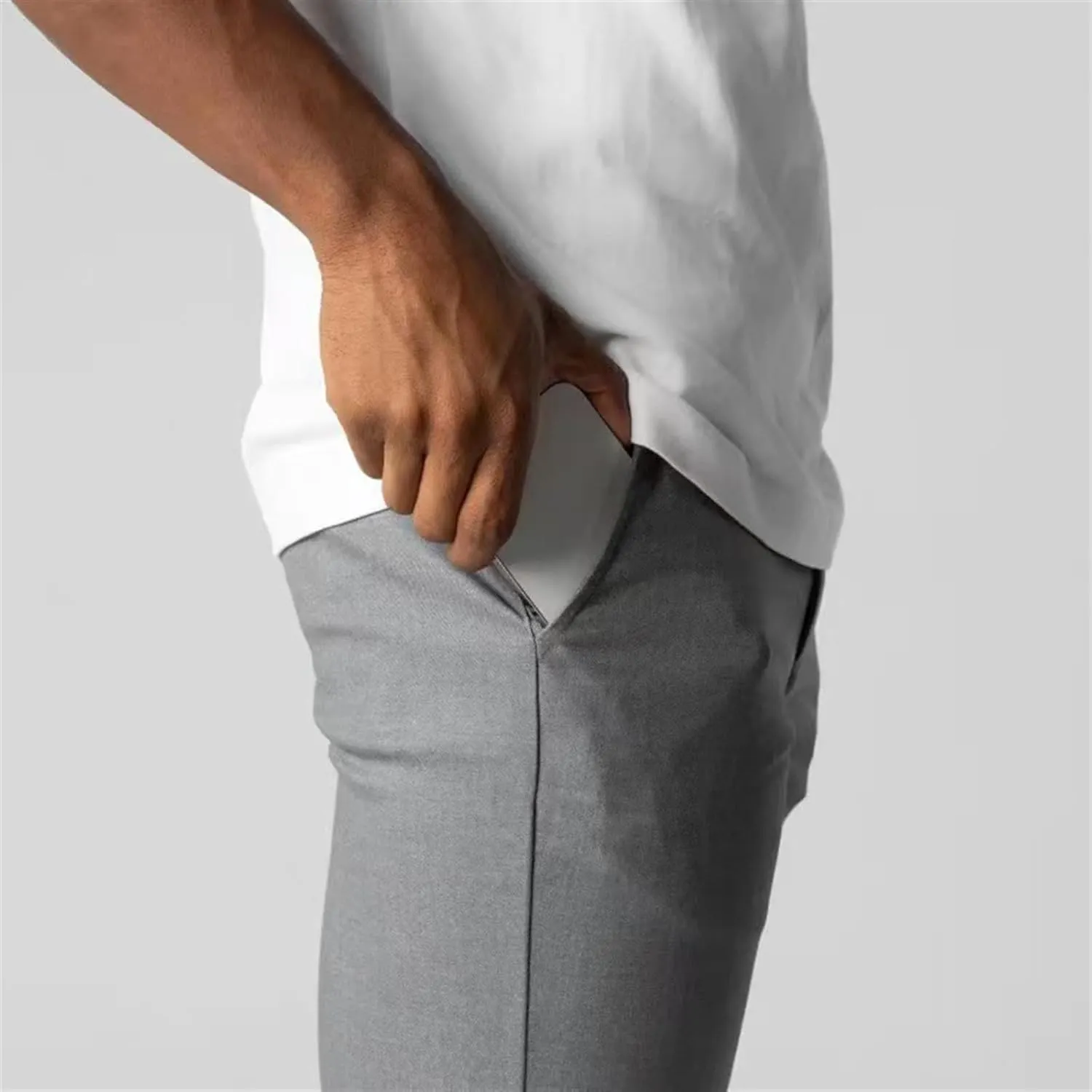 Bizgent Active Chinos, High Elasticity Slim Fit Pants for Men, Classic-Fit Wrinkle Resistant Comfort Stretch Work Pants