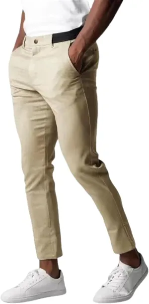 Bizgent Active Chinos, High Elasticity Slim Fit Pants for Men, Classic-Fit Wrinkle Resistant Comfort Stretch Work Pants