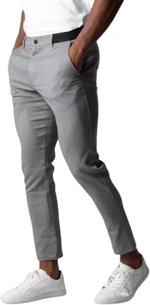 Bizgent Active Chinos, High Elasticity Slim Fit Pants for Men, Classic-Fit Wrinkle Resistant Comfort Stretch Work Pants