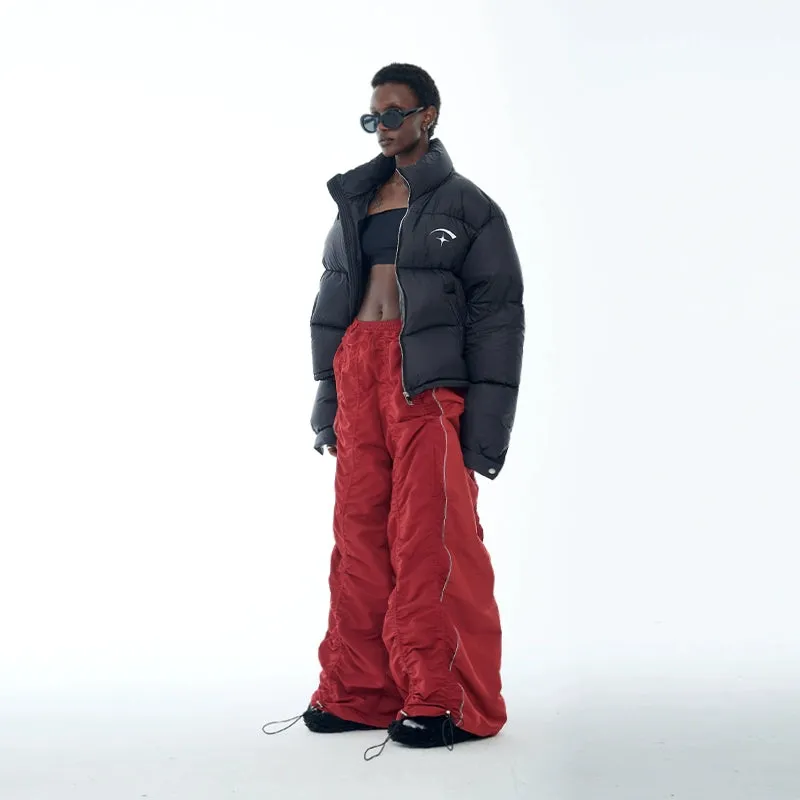 Black Star Emblem Puffer Jacket