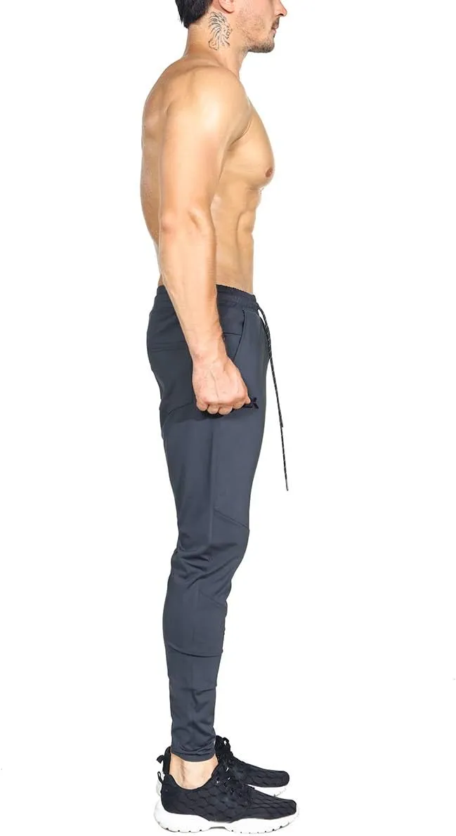 BROKIG Mens Lightweight Gym Jogger Pants,Men's Workout Sweatpants with Zip Pocket