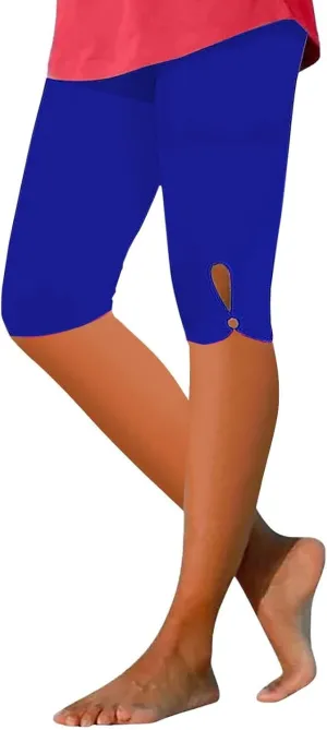 Capri Leggings for Women High Waist Cropped Yoga Pants Summer Casual Lightweight Soft Workout Lounge Capris