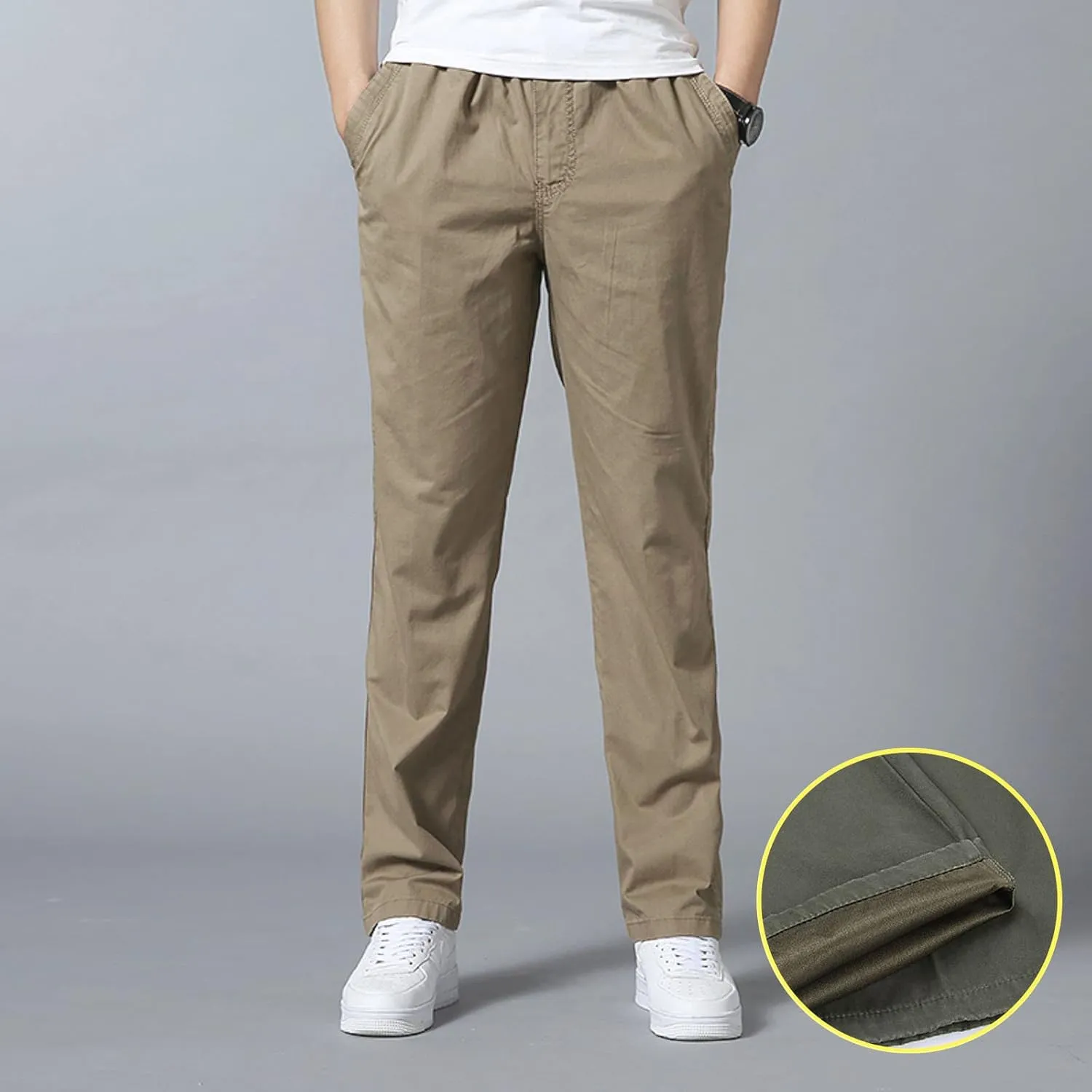 Cargo Pants for Men,Multi Pockets Slim Pants Combat Work Trousers Outdoor Casual Straight Fit Army Sweatpants