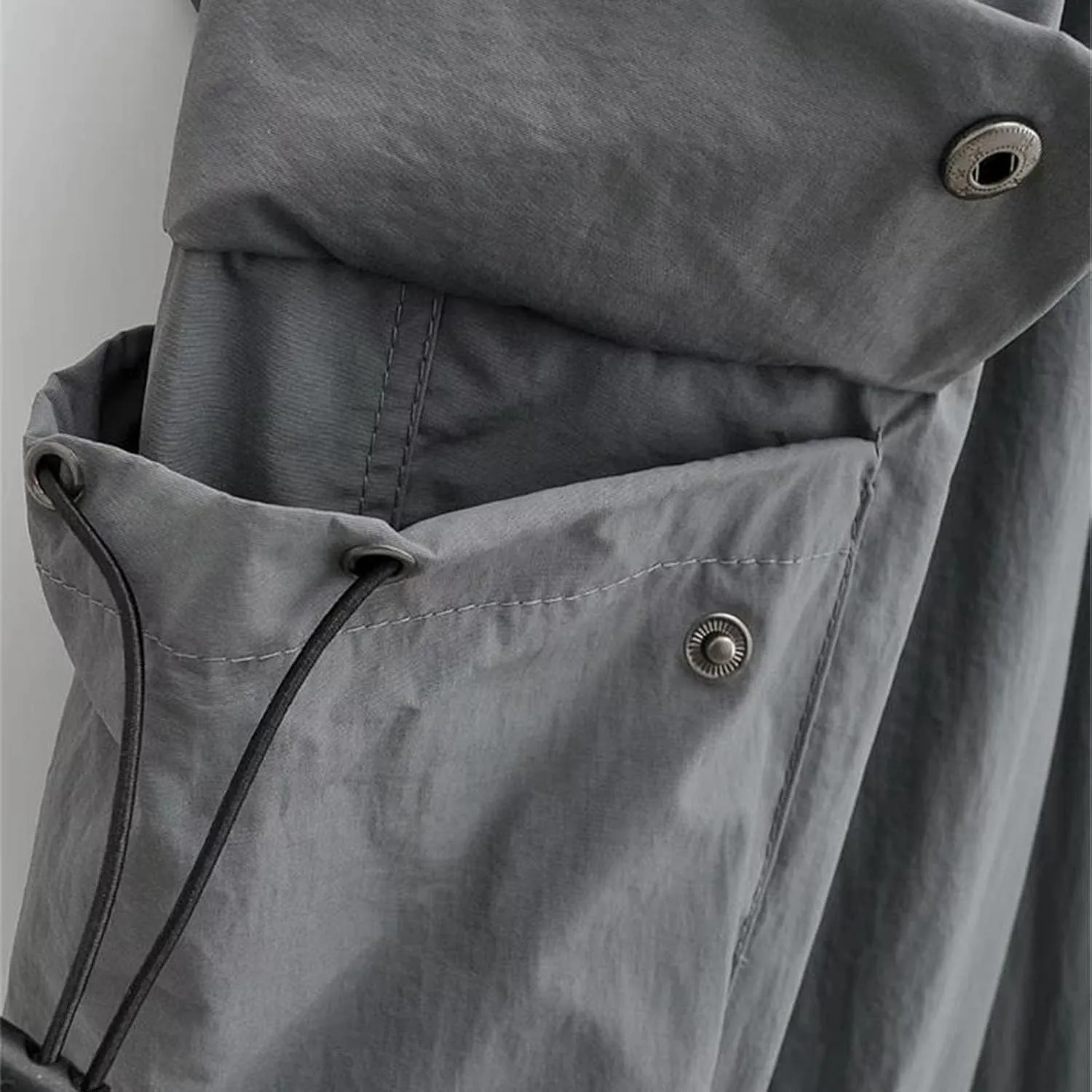 Cargo Pants for Women Elastic High Waisted Wide Leg Pants Summer Casual Loose Streetwear Y2K Trousers with Pockets