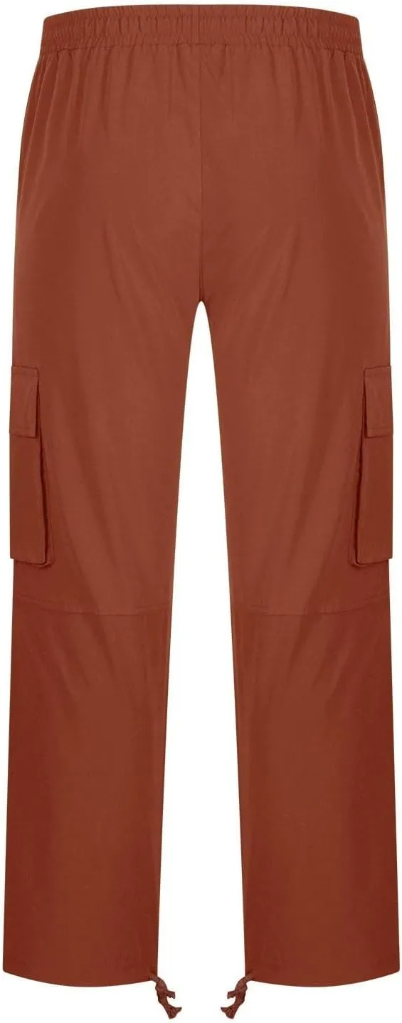 Cargo Pants Men with Multi Pockets Lightweight Outdoor Hiking Jogger Classic Fit Tactical Pant Activewear