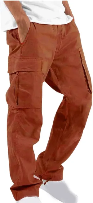 Cargo Pants Men with Multi Pockets Lightweight Outdoor Hiking Jogger Classic Fit Tactical Pant Activewear