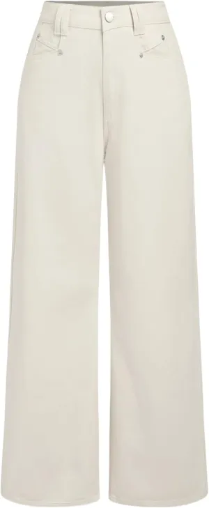 CIDER Jeans for Women High Waist Wide Leg Denim Pants Straight Leg Trouser Pants Mid Waist Trendy