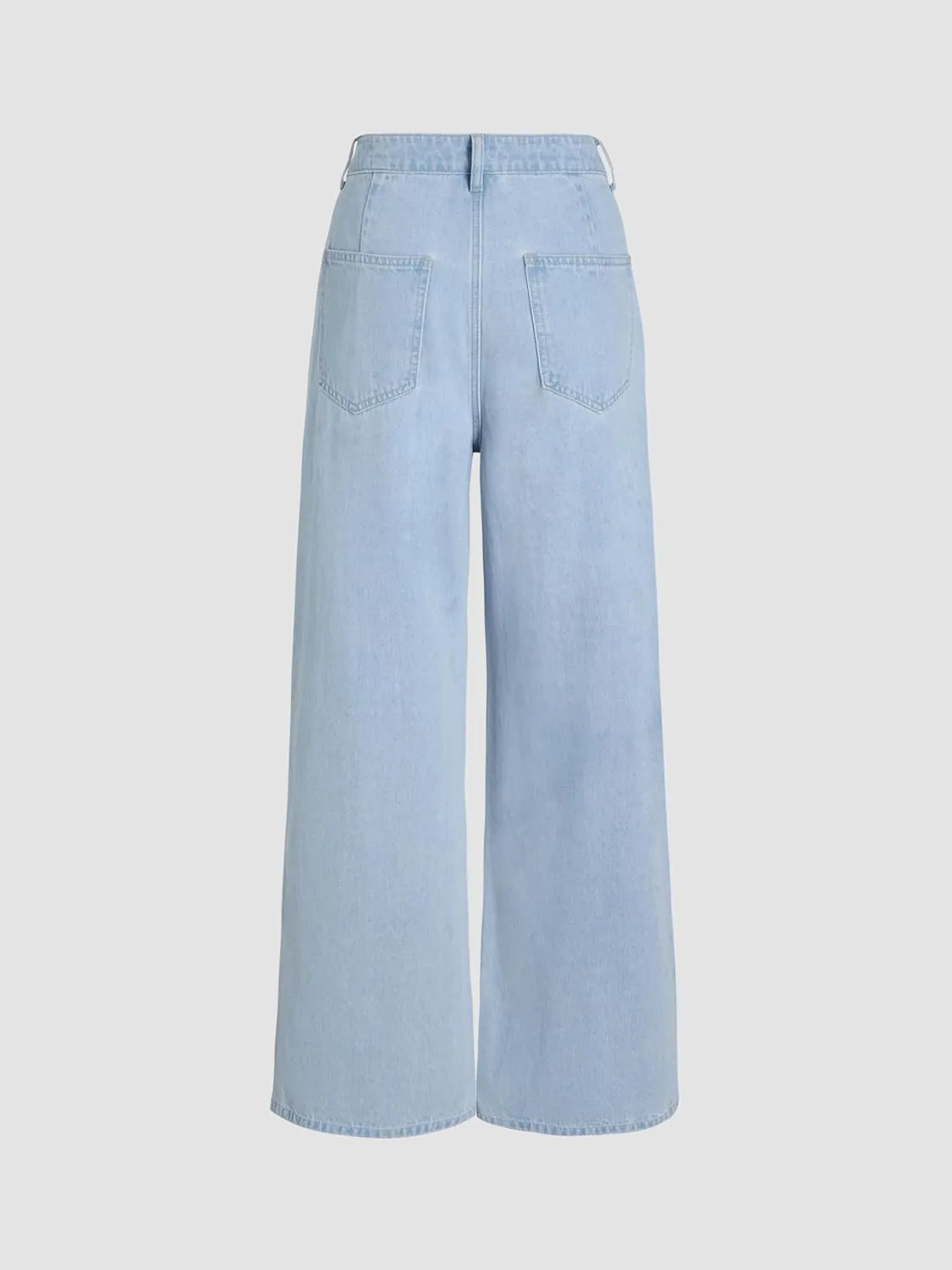 CIDER Jeans for Women High Waist Wide Leg Denim Pants Straight Leg Trouser Pants Mid Waist Trendy