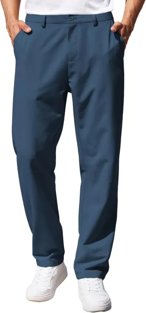 COOFANDY Men's Casual Pants Classic Fit Straight Legs Flat Front Twill Pants