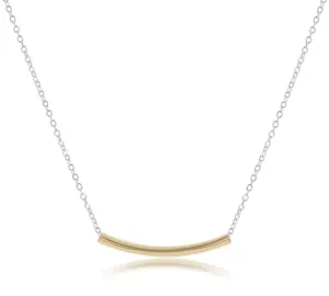 ENewton 16" Sterling Mixed Metal Bliss Bar Necklace