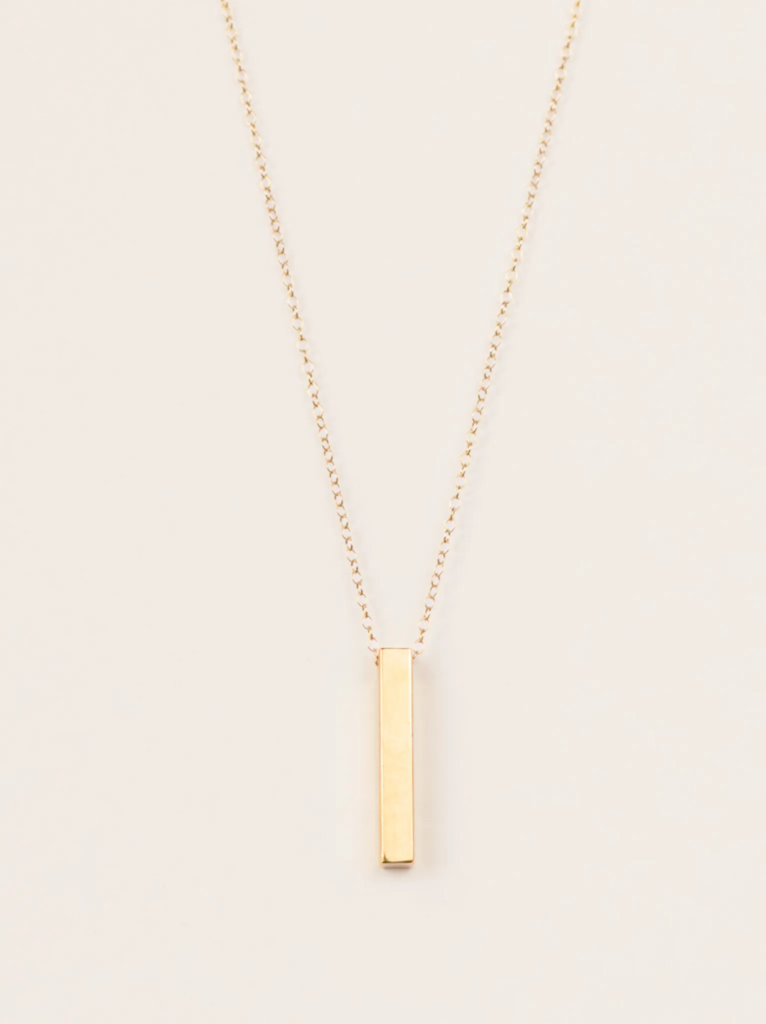 Engravable Pillar Necklace