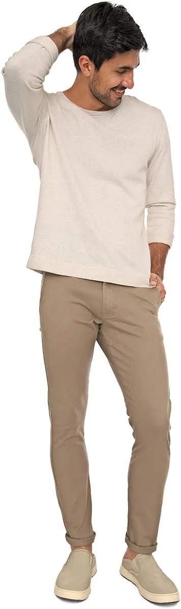 Essentials Mens Casual Chino Pants Slim Fit Comfort Stretch