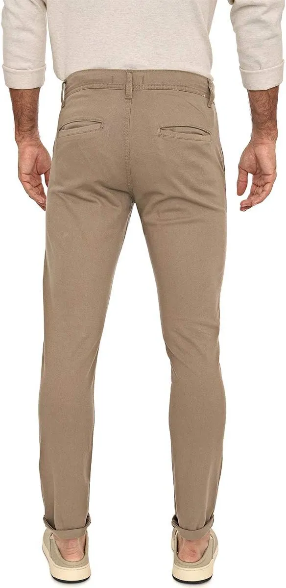Essentials Mens Casual Chino Pants Slim Fit Comfort Stretch