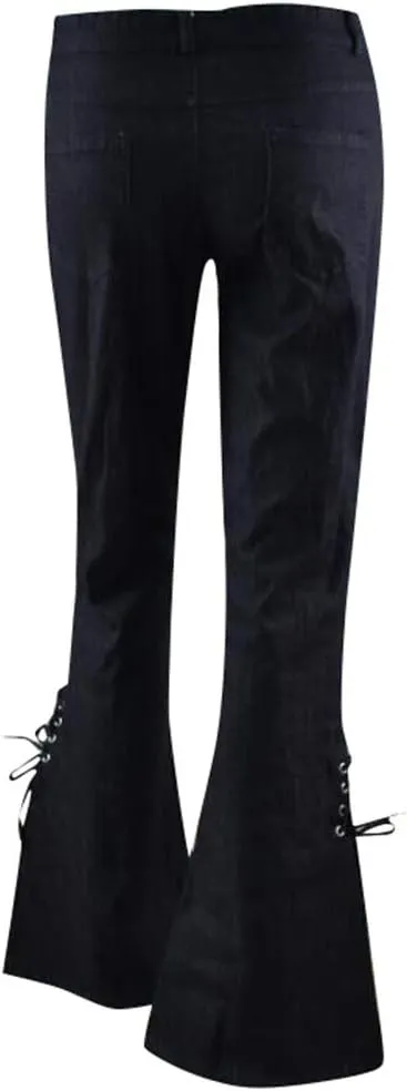 Flare Jeans for Women High Waisted Stretchy Bell Bottom Jean Plus Size Denim Pants Trendy Wide Leg Long Pant Trousers