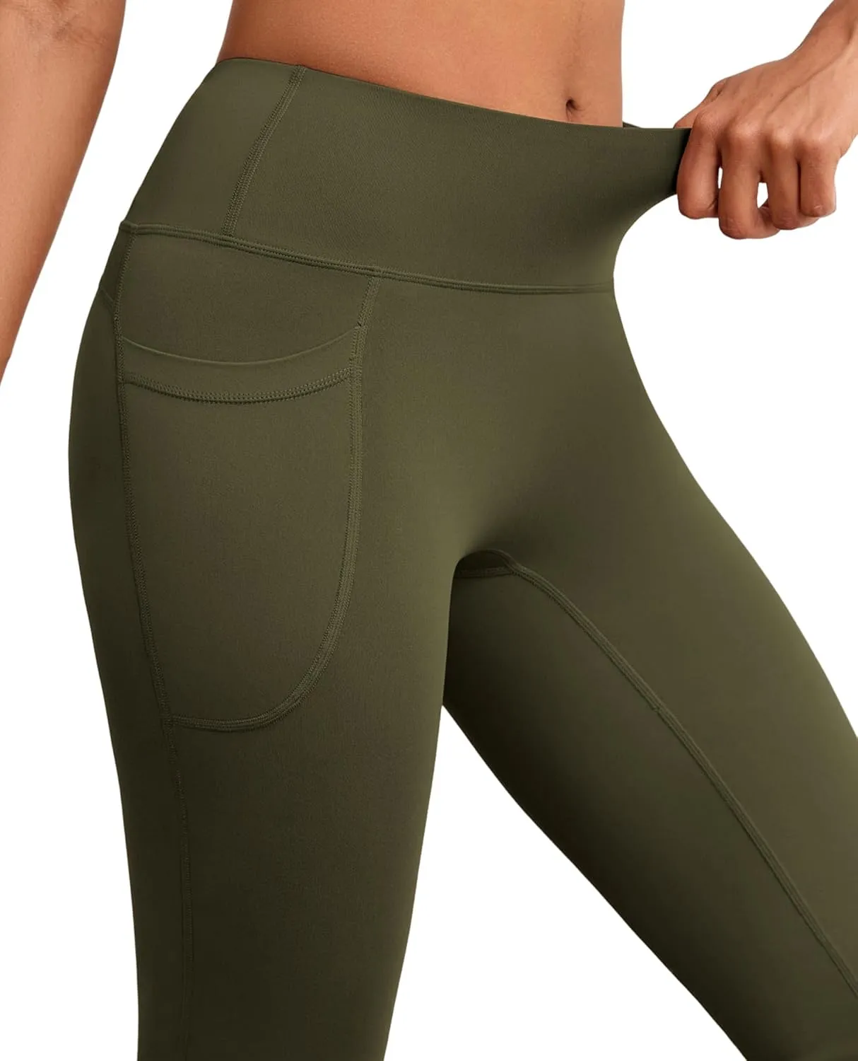 Flare Yoga Pants with Pockets for Women Wide Leg Tummy Control Flared Workout Leggings High Waist