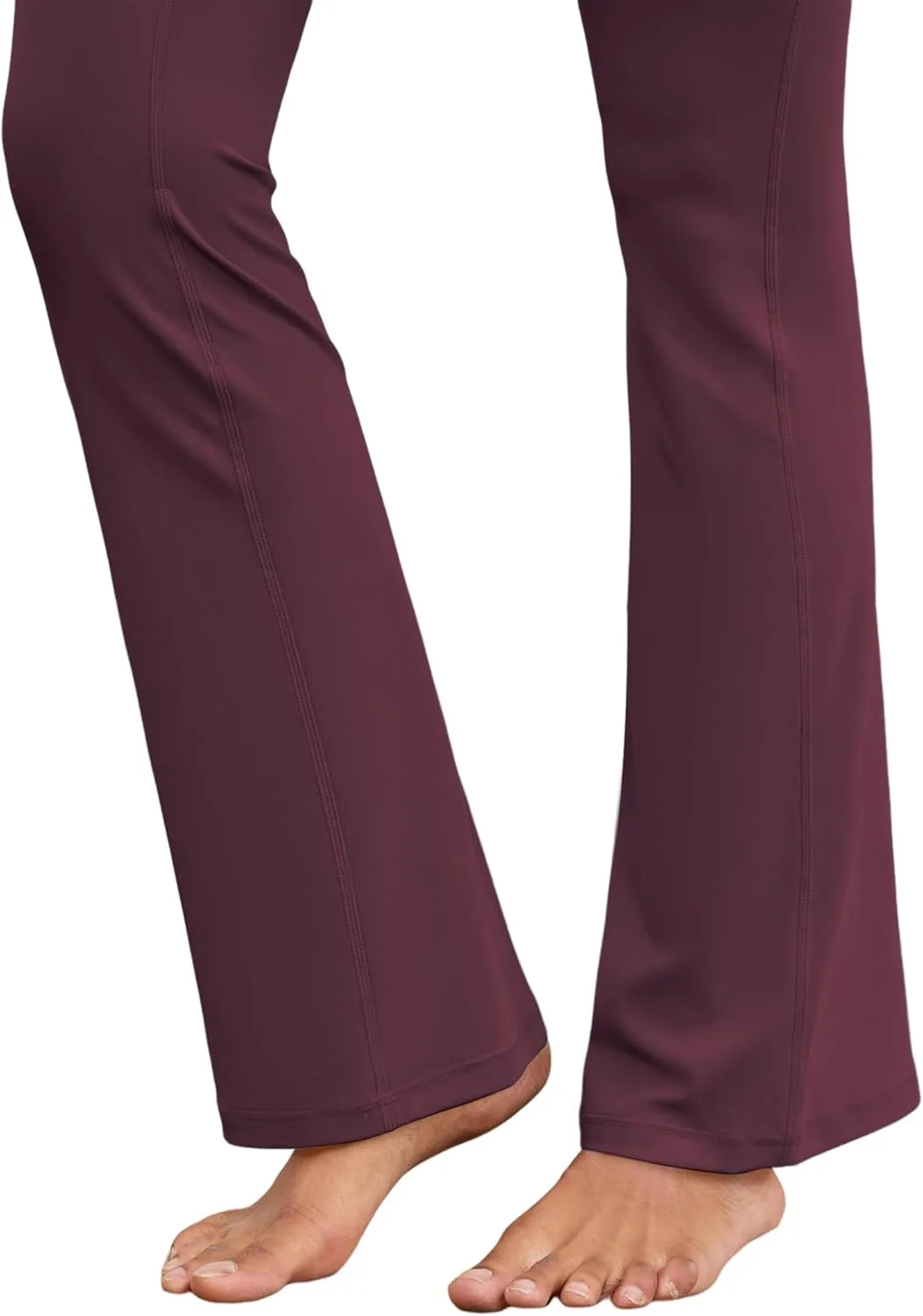 Flare Yoga Pants with Pockets for Women Wide Leg Tummy Control Flared Workout Leggings High Waist