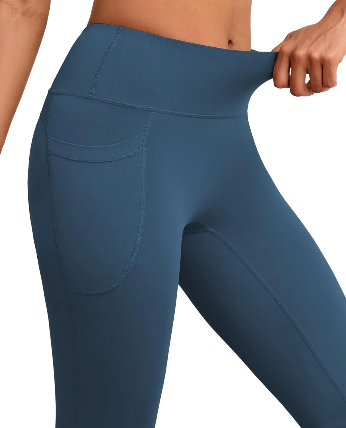 Flare Yoga Pants with Pockets for Women Wide Leg Tummy Control Flared Workout Leggings High Waist