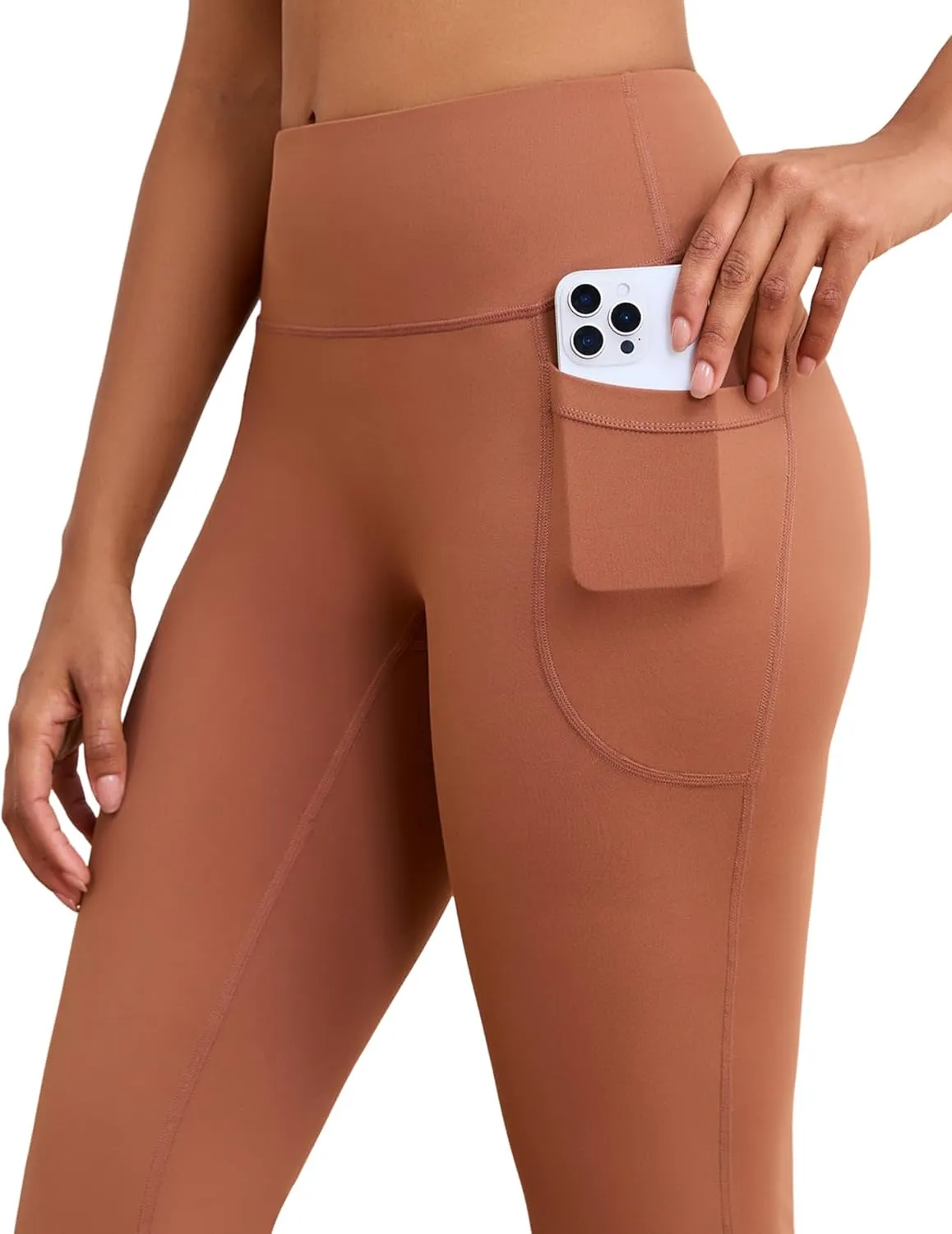 Flare Yoga Pants with Pockets for Women Wide Leg Tummy Control Flared Workout Leggings High Waist