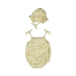 Floral Dungaree w/ Hat 1667 Sunny