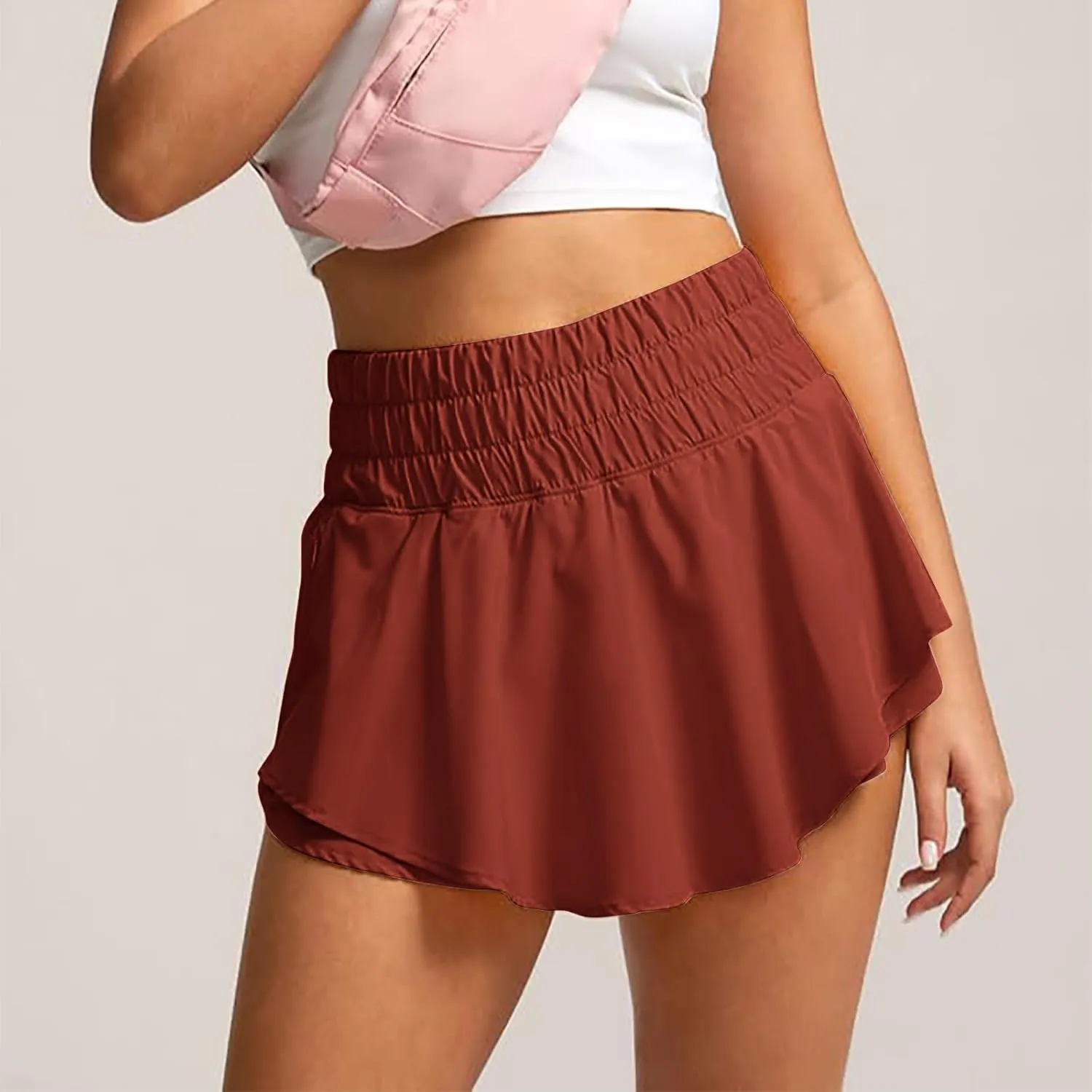 Flowy Athletic Shorts for Women Pleated Tennis Skirt High Waisted Athletic Golf Skorts Skirts Quick Dry Skort Skirt