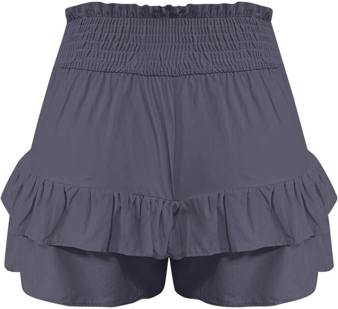 Flowy Shorts for Women Casual Boho Floral Skorts Ruffle Mini Skirts Running Tennis Butterfly Short Summer Beach Short