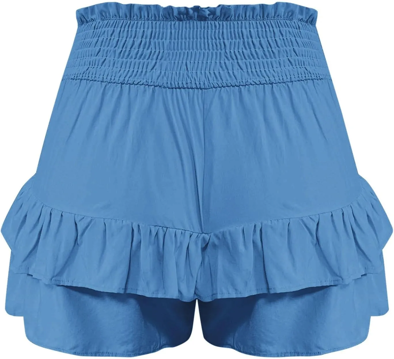 Flowy Shorts for Women Casual Boho Floral Skorts Ruffle Mini Skirts Running Tennis Butterfly Short Summer Beach Short