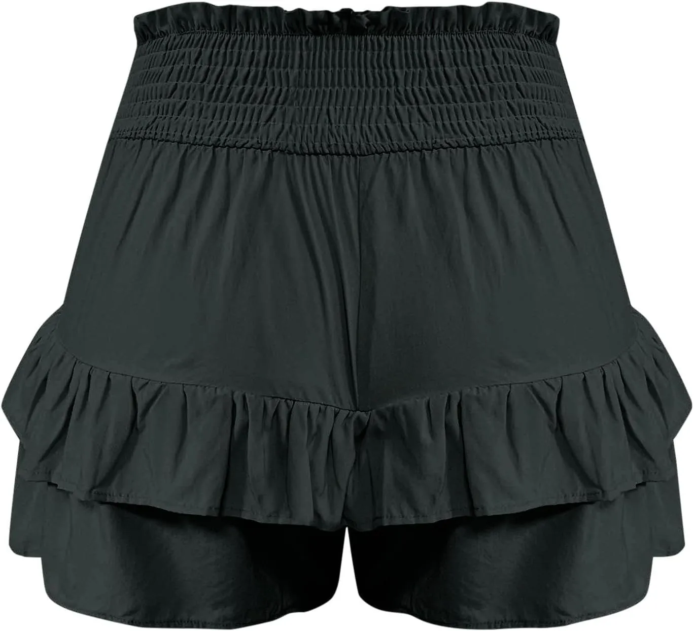 Flowy Shorts for Women Casual Boho Floral Skorts Ruffle Mini Skirts Running Tennis Butterfly Short Summer Beach Short